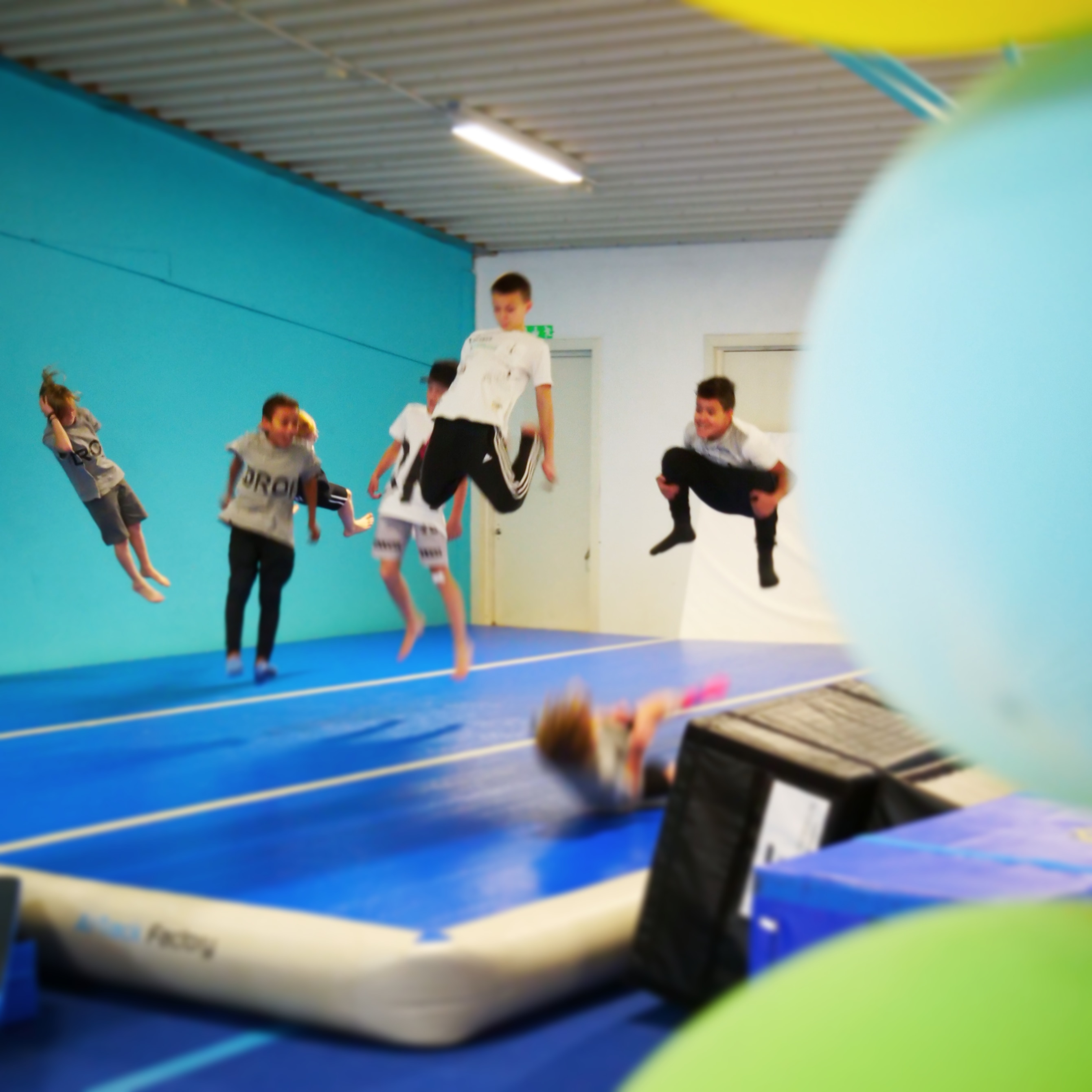 Barnkalas i Velox parkourhall i Partille