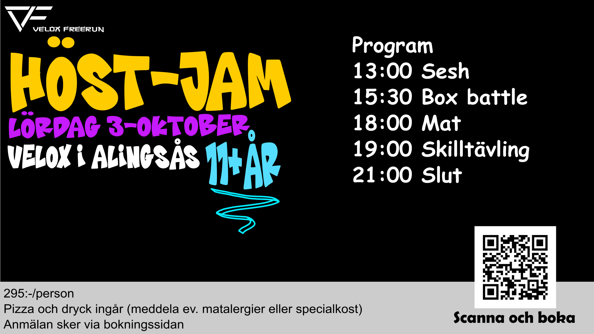 Lördag 3 oktober – jam-schema Alingsås